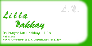 lilla makkay business card